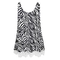 Women's Short Sleeve Loose Fit Flare Hem T Shirt Tunic Top(White,US 4)