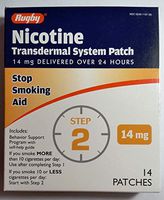 Rugby Nicotine Transdermal System Opaque Patch Step 2 Stop Smoking Aid 14 mg 14 Patches