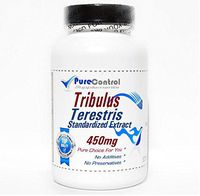 Tribulus Terestris Standardized Extract 450mg Saponins 40% // 180 Capsules // Pure // by PureControl Supplements