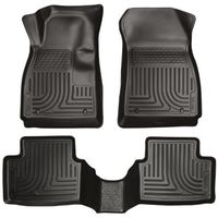 Husky Liners 98291 WeatherBeater Black Front and 2nd Seat Floor Liner by Husky Liners