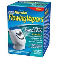 Theraflu Flowing Vapors With Mentholated Eucalyptus - Fan + 3 Refill Pads + Batteries,(Theraflu)