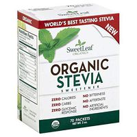 SweetLeaf Organic Stevia Sweetener, 70 Count