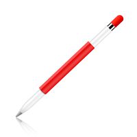 Auxoda Magnetic Sleeve, Soft Silicone Holder Grip with Charging Cap Holder compatibles with iPad Pro Pencil (Red)