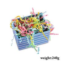 Outgeek 8 Pack Paper Shred Filler Crinkle Cut Gift Wrapping Filler Gift Basket Filler