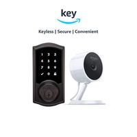 Kwikset 916 SmartCode ZigBee Touchscreen Smart Lock + Amazon Cloud Cam | Key Smart Lock Kit (Traditional Style in Venetian Bronze)