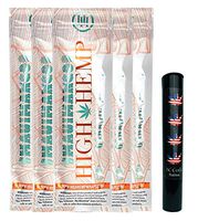 Herb Airtight Pocket Protector with Organic Maui Mango Hemp Wraps Vegan Non-GMO 5 Count DC Crafts Nation - Flag Leaf