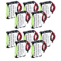 Exell Custom 3.6V 800mAh NiMH AAA Pack with 6.0" 26AWG Open Wires 10pc