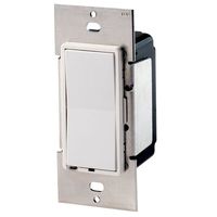 Leviton CN220-C Centura Switching Controller, Mounts In A Standard Single Gang Box, Includes White/Ivory Screwless Wallplate