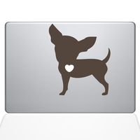 The Decal Guru I Love My Chihuahua Decal Vinyl Sticker, 13" MacBook Air, Brown (1476-MAC-13A-BRO)