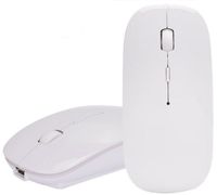 Bluetooth Mouse, DINOWIN 3.0 Portable Mouse with Rechargeable Wireless USB Mouse for Notebook, PC, Laptop, Computer ,Windows / Android Tablet (White)