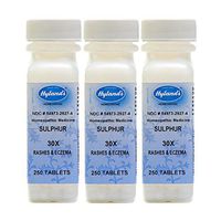 Hyland's Sulphur, 30X, Tablets, 250 Tablets (Pack of 3)