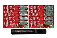 Herb Airtight Tube Pocket Protector with Juicy Jay's Strawberry 1.25 Flavored Hemp Rolling Papers 10 Count DC Crafts Nation- Tiki Man