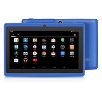【2019 Upgraded 】 YUNTAB Android Q88 Tablet, 7-Inch, Allwinner A33 Quad-Core 1.5GHz,1024x600 Touch Screen,1GB RAM+8GB ROM,with Dual Cameras,Bluetooth and Wi-Fi(Blue)