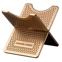 Cigar Stand Carbon Fiber Detachable Portable Cigar Travel Holder Rest (Color:Gold)