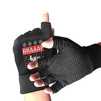 Mens Womens Brraaap Dirt Bike Motocross Fingerless Gloves for Computer Typing and Daily Work