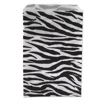 Jewelry Displays & Boxes Gift Bags Zebra Print 9"x6" (100-Pcs)