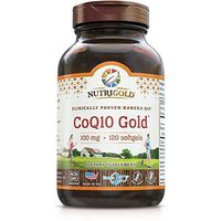 Nutrigold Coq10 100mg Softgels, 120Count, 1 Clinically-Proven Kanekaq10 Ubiquinone, High Absorption, Free of Soy, Made in USA