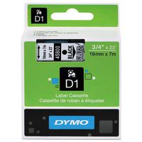 Genuine DYMO 3/4" (18mm) Black on Clear D1 Label Tape for Electronic Dymo LabelManager 360D Label Maker