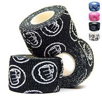 WOD Nation Weightlifting Hook Grip Tape - 3 Pack 23 Feet Long Sticky, Comfortable, Strechy Athletic Tape for Weight Lifting - Thumb, Hand & Finger Protection - Black