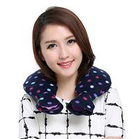 1.6L Hot Water Bottle Neck/Shoulder Water-Filled Bag with Villus Cover,Dots