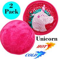 Kids Ice Pack, Hot or Cold Pack Gel Bead Cooling Pad, Reusable for Injuries Medical Health,Swelling and Pain Relief, Tired Eyes, Child Injury, Headache, Sinus Relief Set 2