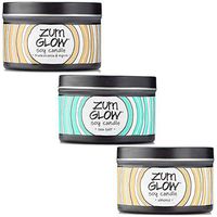 Indigo Wild Zum Glow Aromatherapy Soy Candles Favorites Set, 7oz: Frankincense & Myrrh, Almond, Sea Salt