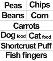 EZiD Freezer Food Labels