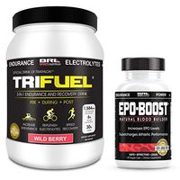 EPO-BOOST Natural Blood Builder & Tri Fuel Wild Berry Sports Supplement Bundle. RBC Booster & BCAA Electrolyte Drink. Echinacea & Dandelion Root for Increased VO2 Max, Energy, Endurance.