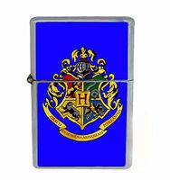 Customized Collectables Hogwarts Crest Magic Potter Flip Top Oil Cigarette Lighter
