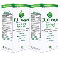 Rhinase Saline Nasal Gel (2 Pack) 1 oz Each - Allergy - Nosebleed - Low Humidity