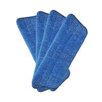 Microfiber Spray Mop Replacement Heads, Replacement Mop Pads for Wet Dry, Suitable for Kitchen Grease Cleaning, Reusable Washable (Navy Blue, 4 Pack)