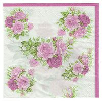 Salome Idea 60 Counts Shower Tea Party Birthday or Wedding Party Napkins,Romatic Floral Napkins(Romatic Floral 02)