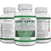 Kidney Support, Cleanse & Detox Supplement, High Potency 705mg Capsules Contain 21 Herbs Including Cranberry, Birch, Buchu, Uva Ursi & Astragalus to Support for Kidney, Bladder & Urinary Tract Health
