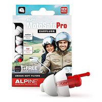 Alpine MotoSafe Pro Reusable Ear Plugs – Motorcycle Ear Plugs – Noise Reduction & Ear Protection - Motorcycle Earplugs Set for Touring & Racing - Hypoallergenic Reusable Earplugs