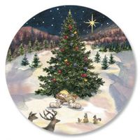 Merry Christmas Tree Manger Seals- Envelope Seal, Set of 72