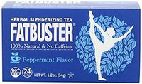 Fatbuster Weight Lost Herbal Slenderizing Tea Peppermint Flavor 24-Count (Pack of 4)