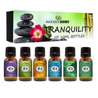 Premium Grade Essential Oils-Tranquility- Gift Set 6/10ml Pure Essential Oils for Diffuser, Humidifier, Massage, Aromatherapy, Skin & Hair Care