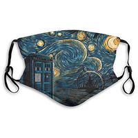 2pcs Ma-sk Starry Gallifrey Tardis PM2.5 Non-Medical Dust with Replaceable Filter Elements