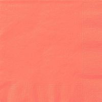 Coral Paper Napkins, 20ct - 99232
