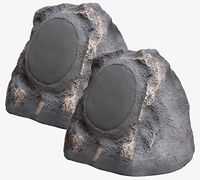 OSD Audio 6.5" 150W Outdoor Rock Speaker - Water Resistant Stereo, Pair, Slate Dark Grey - RS670