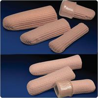 M-GEL Digital Caps Small/Medium, Ribbed. Fabric covered and sonic welded toe cap. 6 per package.