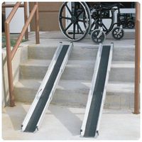 Brigg Healthcare 5' Telescoping Wheelchair Ramp with Carry Bag Ramp