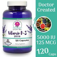 Dr. Valerie Nelson Vitamin D3-5000 IU, 125 MCG - 120 Caps - Non-GMO - Immune Support, Bone Health