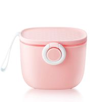 Termichy Baby Formula Dispenser, Portable Milk Powder Dispenser Container with Carry Handle and Scoop for Travel Outdoor Activities with Baby Infant, 500ml (Pink)