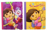 2 Piece Assorted Dora the Explorer and Boots Stationery Notebooks (50 Sheets)