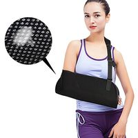 Arm Sling for Shoulder Injury, Adjustable Sling Will Immobilize the Injured Arm, Mesh Breathable Lightweight Forearm Elbow Sling Brace Sprain Support for Broken & Fractured Arm - Women - Men (Black)