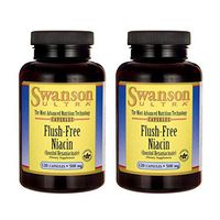 Swanson Flush Free Niacin 500 Milligrams 120 Capsules (2 Pack)