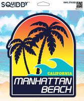 Squiddy Manhattan Beach California - Vinyl Sticker Decal for Phone, Laptop, Water Bottle (3" high)