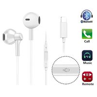 ANGORADO Bluetooth Headset Earbuds & Headphones with Stereo Sound + Built-in Microphone + Volume Control Compatible with iPhone X/XS/Xs Max/XR iPhone 8/P iPhone 7/P, in-Ear (White)