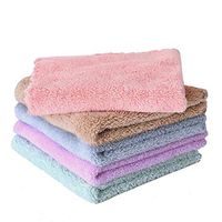 Weyoo Microfiber Cleaning Cloth, Pack of 10, Size: 12" x 12", Random Color, Lint Free, Streak Free